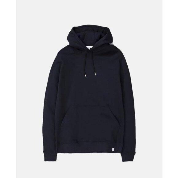 Norse Projects Cotton Vagn Classic Hoodie Navy Size Large - Picture 1 of 8